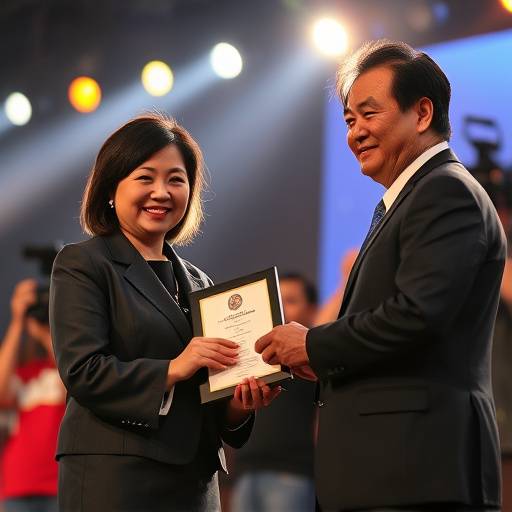 김민지 기자 국제 뉴스 보도상 수상 장면 이미지